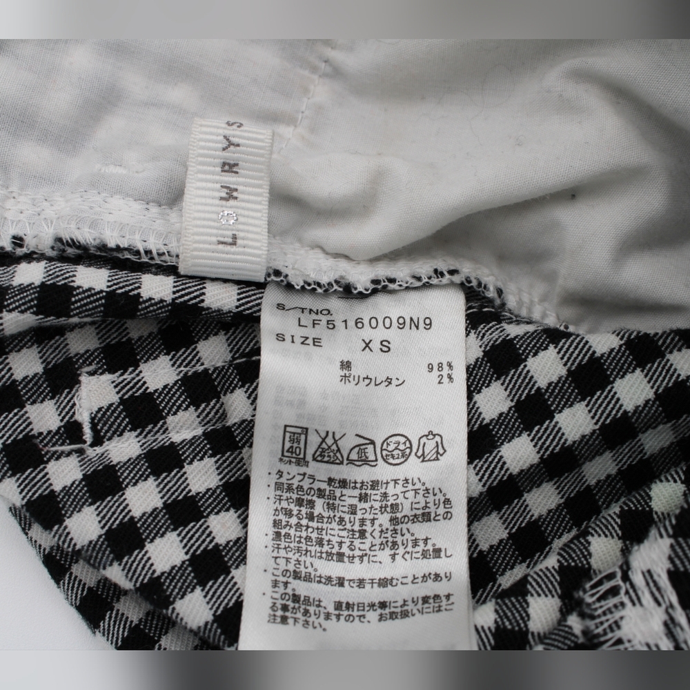 Lowry's Farm Black & White Checker Cropped Jeans – Women’s XS - Picture 6 of 6